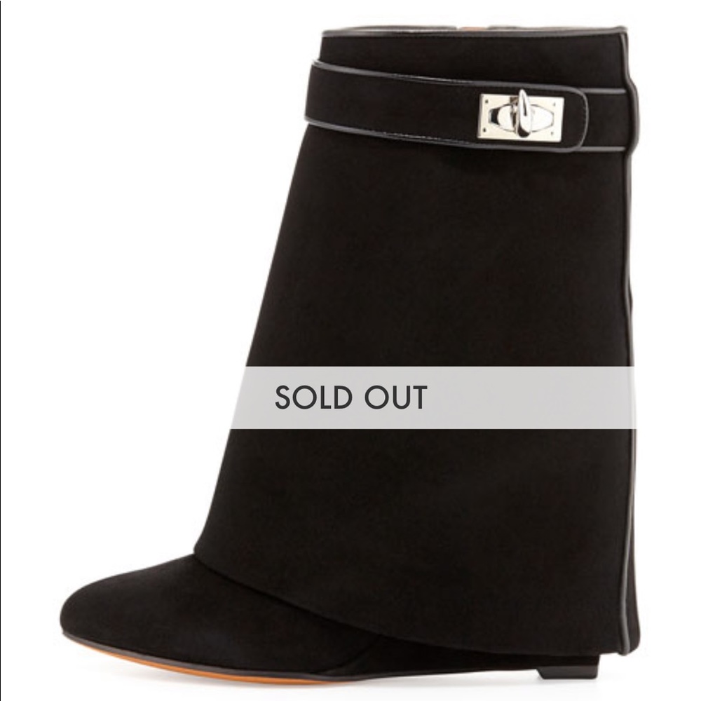Givenchy Shark Lock Fold over Ankle Boots